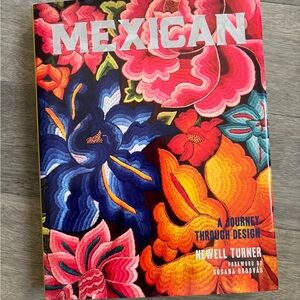 Mexican Design Book with Vibrant Floral Cover